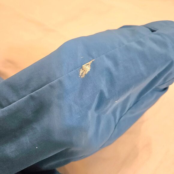 LL Bean VTG 1X XL Ski Jacket Nylon Aqua Blue Women Full Zip Insulated Zip Hood - Picture 6 of 16